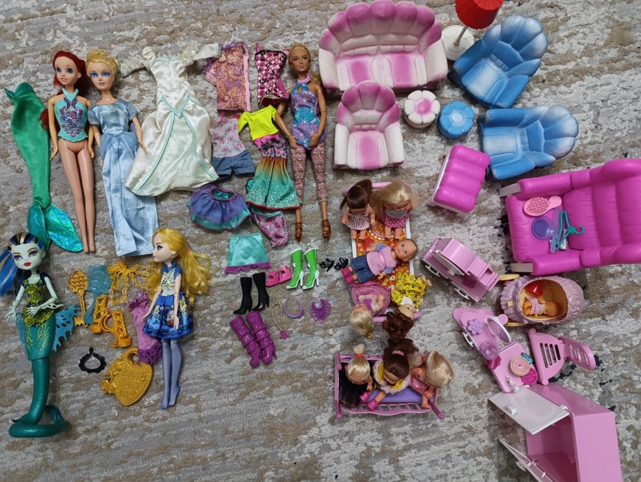 Барби, Монстер Хай, Русалочка и принцесса!