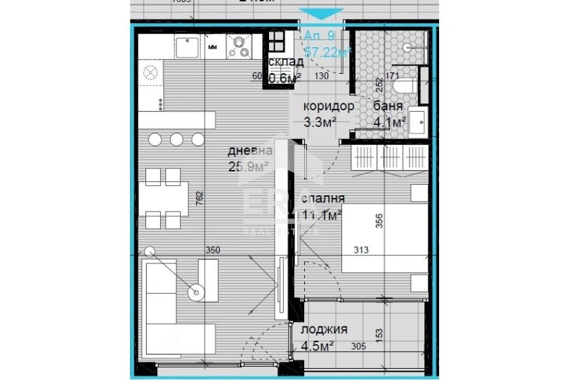 Продава се Двустаен апартамент в Варна, Виница - 64 кв.м за 1797 €/кв.м - Снимка #5