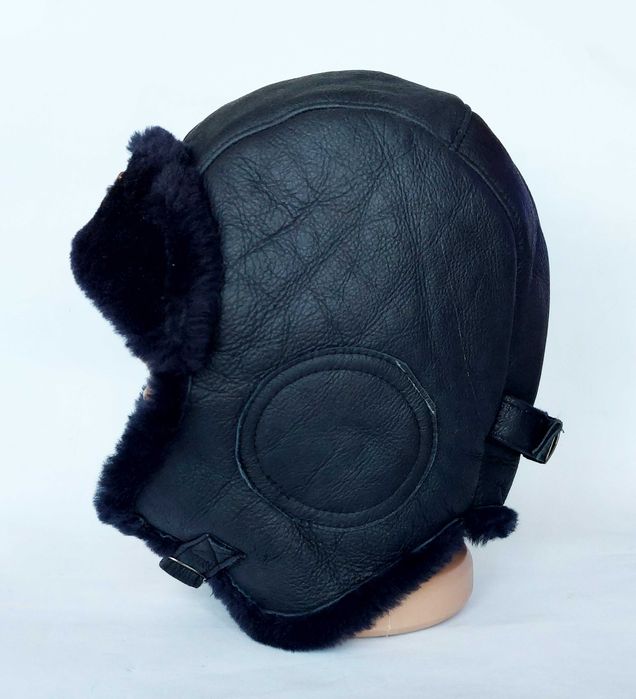 Руски, съветски шлемофон от фина агнешка естествена кожа