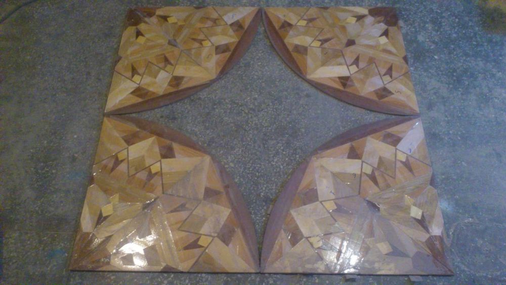 Паркет пол  круг   модуль 3,6 кв шаблон художественный  770 y.e