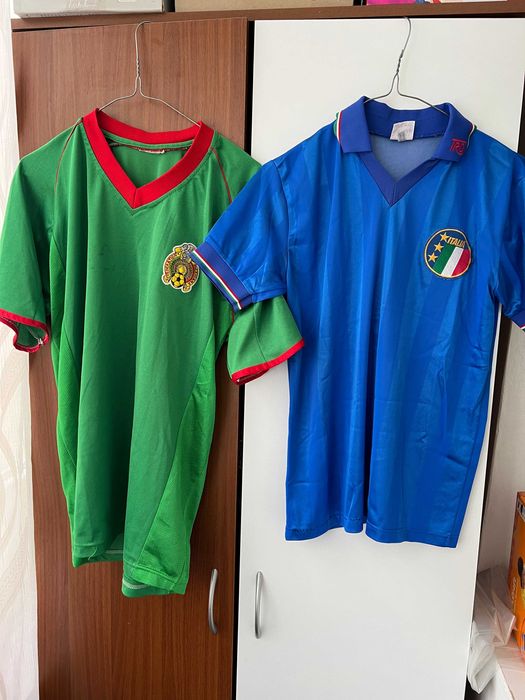 Tricou Italia Mexic 1980 unicat 40 de ani ocazie unica
