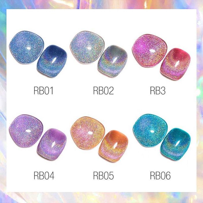 CANNI Laser Rainbow Cat Eye гел лак