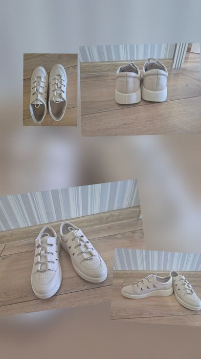 Кеды женские кожанные