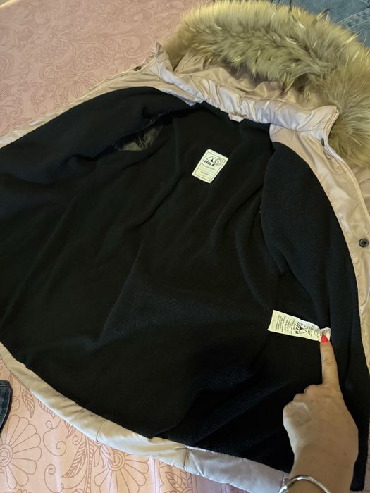 Зимно топло яке за момичета 128см.