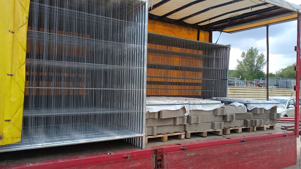 Gard mobil provizoriu imprejmuire santier, bariera