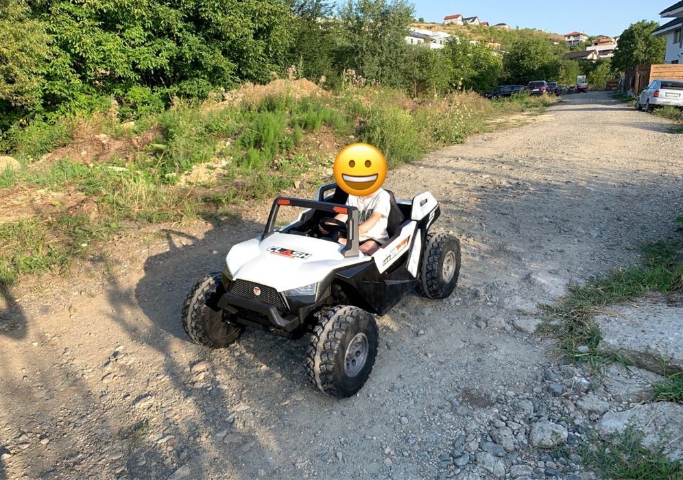 Masinuta electrica pentru copii Buggy XXL cu doua locuri, 24Volti, 4x4 (SX1928) Alb