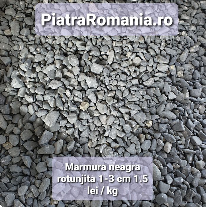 Pietricele rotunjite marmura thasos piatra decorativa amenajari gradin