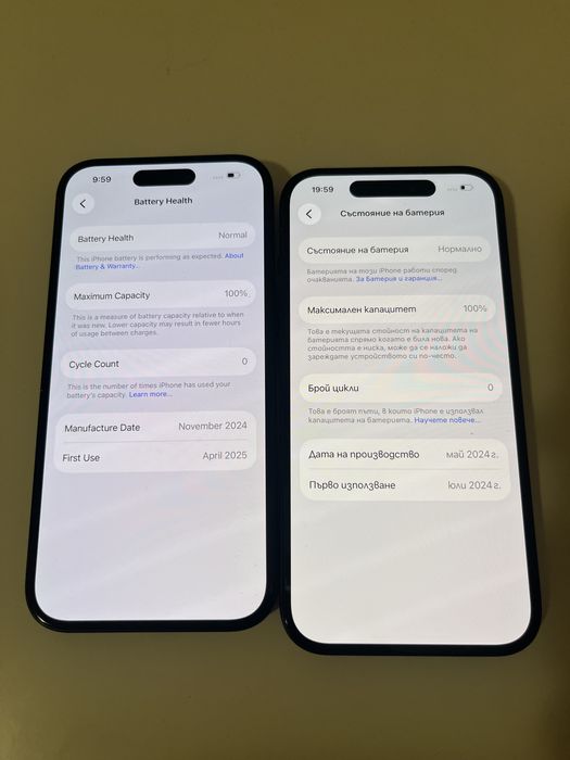 Iphone 15 128GB 100%bat 0 цикли