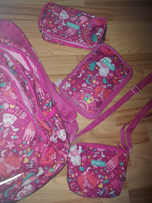 Раница за момиче gabol  сет с чантичка и несесери /Елза и ана /стич
