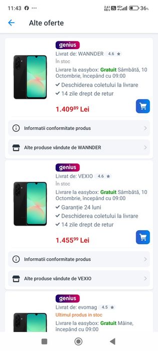 Samsung Galaxy A26 5G 128 GB sigilat