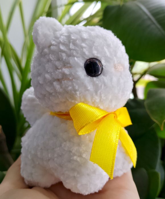 Игрушка котик ручной работы