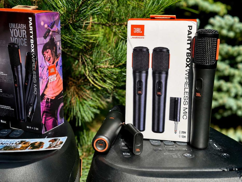 Wireless microfon JBL Partybox Wireless Microphone cu două microfoanele pentru Karaoke (CLONA)