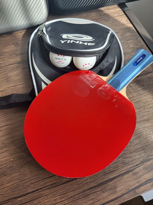 Pachet ping pong Yinhe paleta profi husa mingi g40+