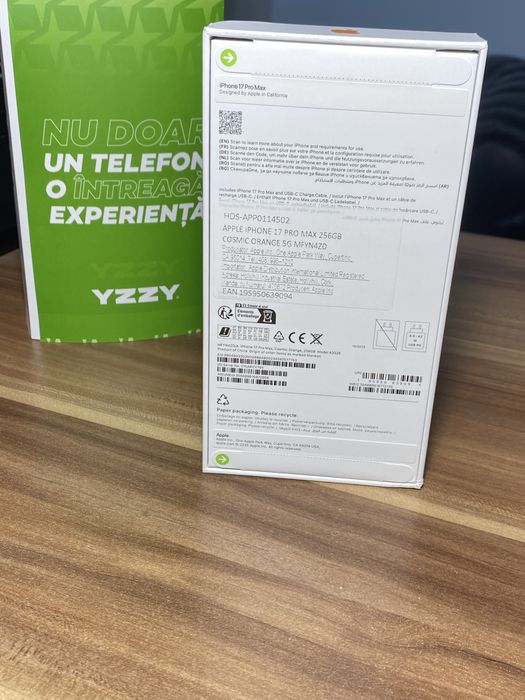 iPhone 17 Pro Max • 256 GB • Cosmic Orange