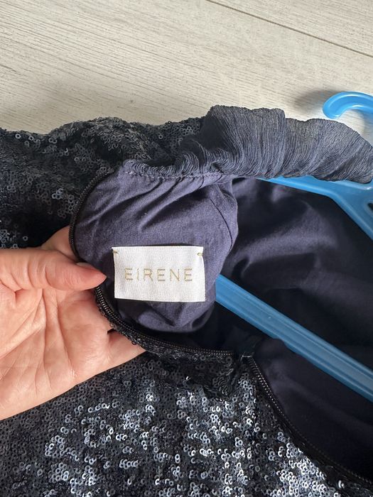 Eirene детска синя рокля пайети и пера