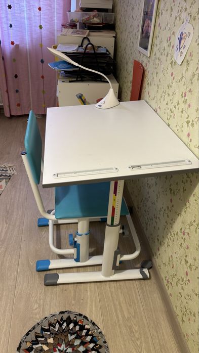 Парта и стул ученический Polini kids