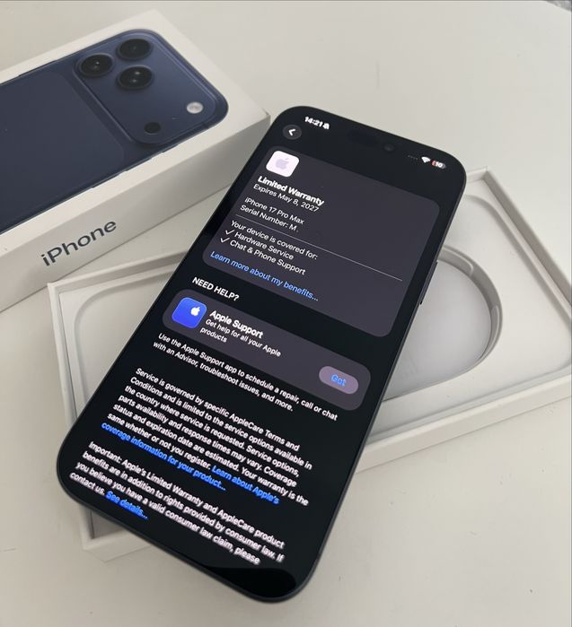 iPhone 17 Pro Max 256GB Deep Blue, 100% батерия, Гаранция