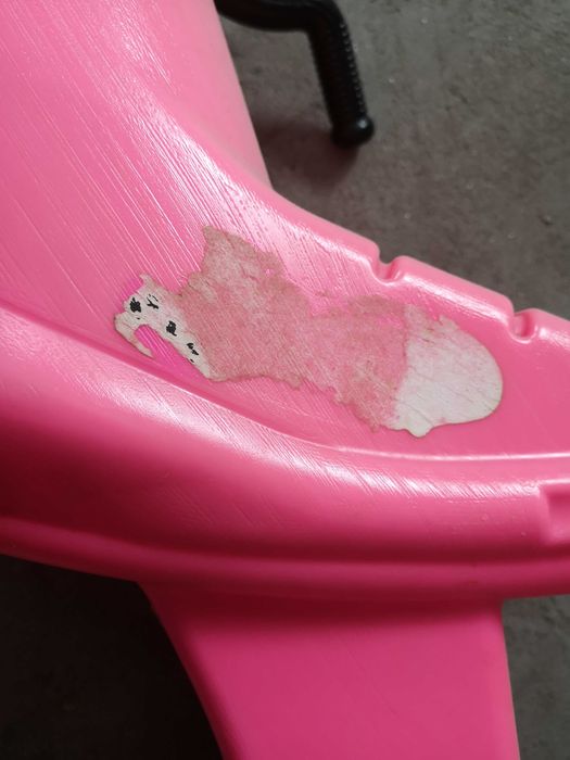 Moto plastic roz  pt fetite