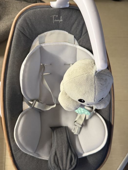 Бебешка електрическа люлка Cangaroo Triumph, сива