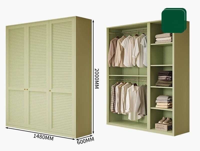 Шкаф цветной для спальни\Большие шкафы для одежды\Шкаф с полками