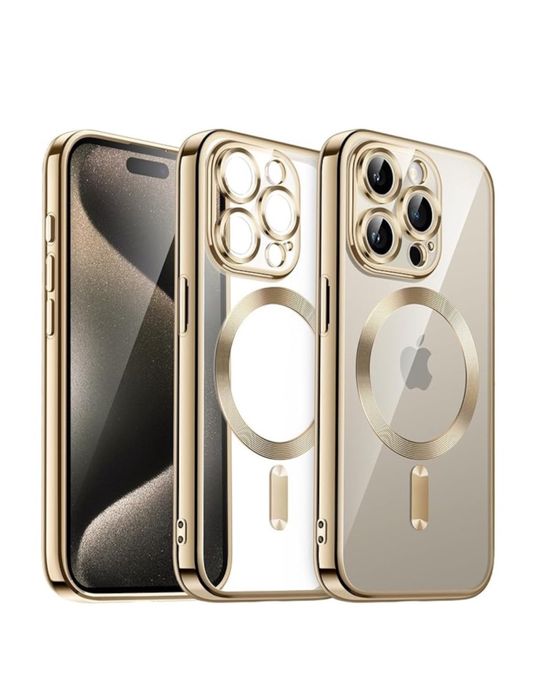 Husa Luxury Magsafe Clear Iphone 11/12/13/14/15/16E/16/17/PRO/MAX/AIR