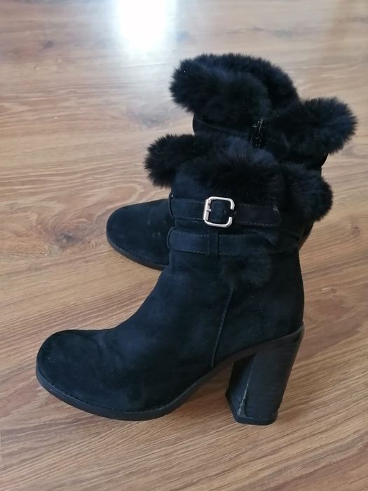 Зимние натуральная замша  и мех