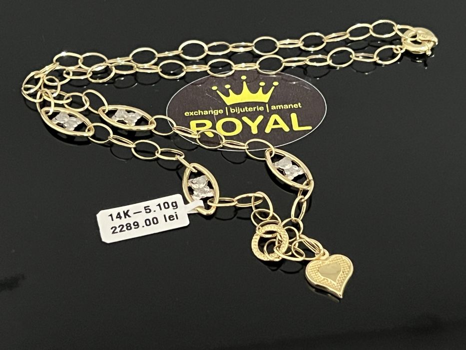Bijuteria Royal CB : Lant aur 14k 585  5,10 gr