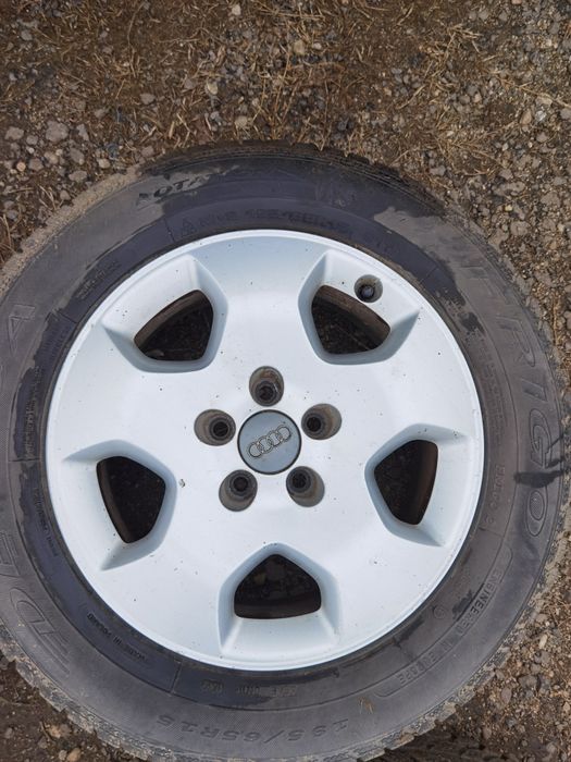 Set 4 jante aliaj 5x100 r15 anvelope 195 65 r15 debica frigo m+s 91T