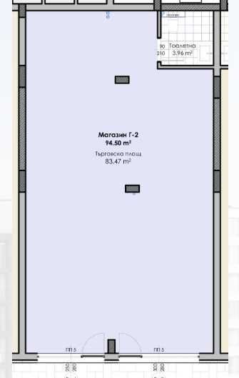 Продава се Магазин в Пловдив, Гагарин - 111 кв.м за 1532 €/кв.м - Снимка #3
