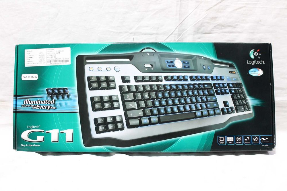 Tastatura iluminata Logitech G11 - 2008 layout US - nefolosita vintage