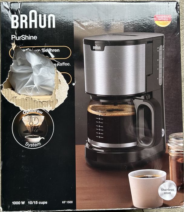 Aparat de cafea Braun PurShine kf 1500 bk