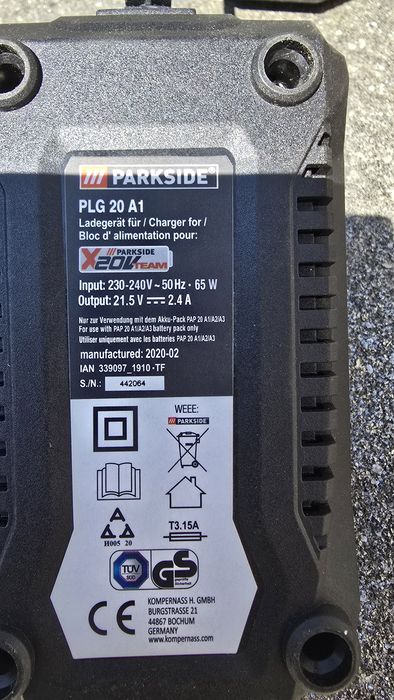 Incarcator Parkside X20V team