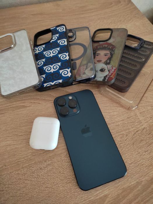 Iphone 15 Pro Max Синий в идеальном состоянии