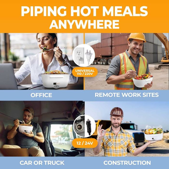 Электрический обеденный ящик портативный подогреватель для еды
