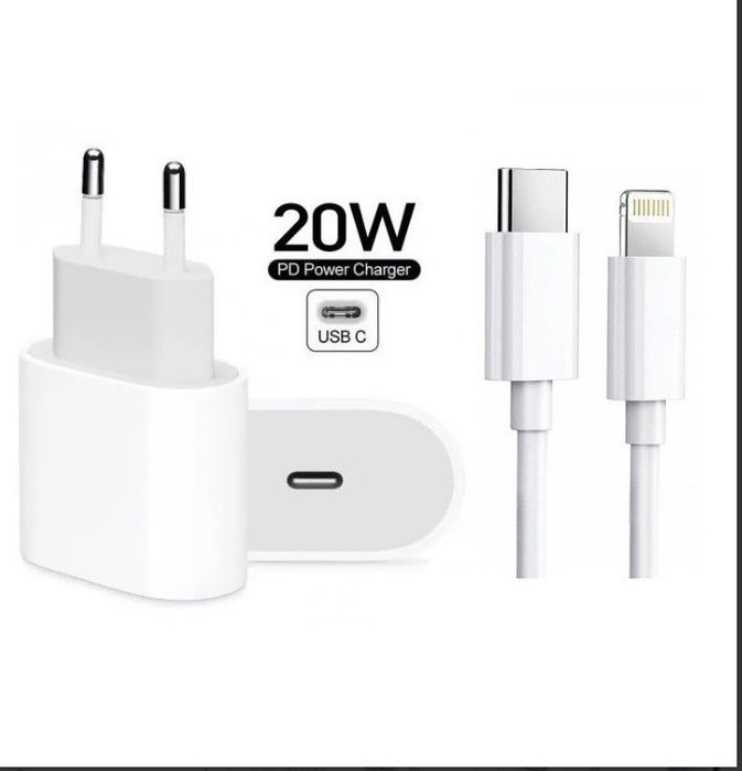 Incarcator Rapid Universal Usb C 20W + Cablu Lightning