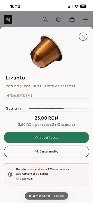 Capsule Nespresso - specialty coffee/tokyo/livanto