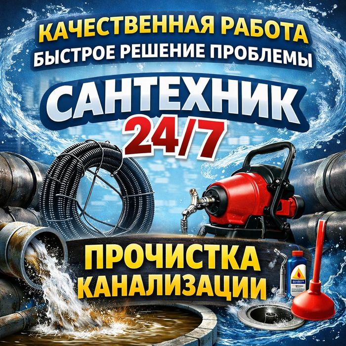 Сантехник. Прочистка канализации