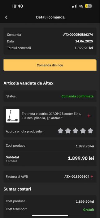 Trotineta Xiomi aproape noua