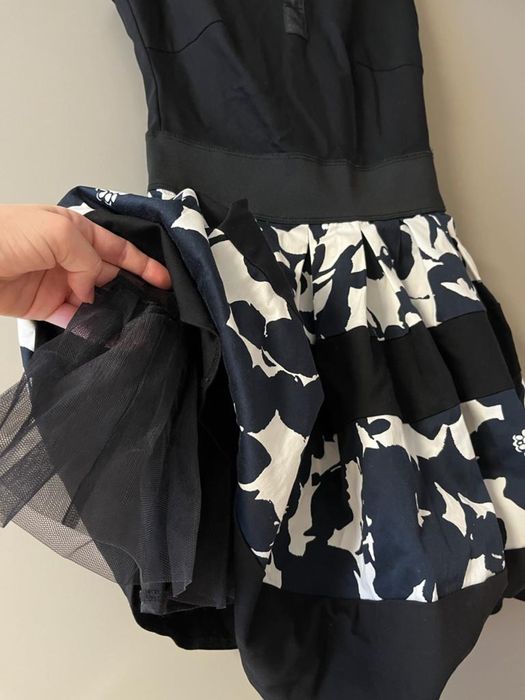 Рокля тип Барби - черно и бяло