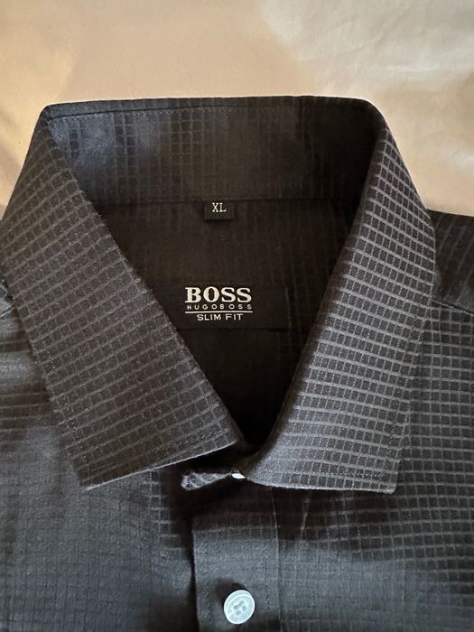 Мъжка черна риза Boss