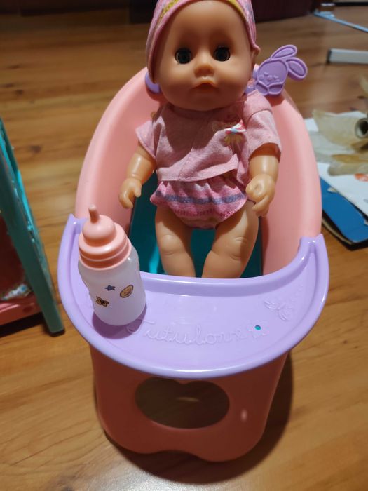 Кукла със легло и кола за бутане