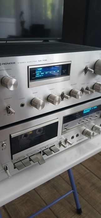 Sistem audio pioneer, boxe,deck,amplificator
