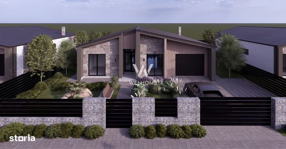 Casă individuală pe un singur nivel – 4 camere – Șura Mică