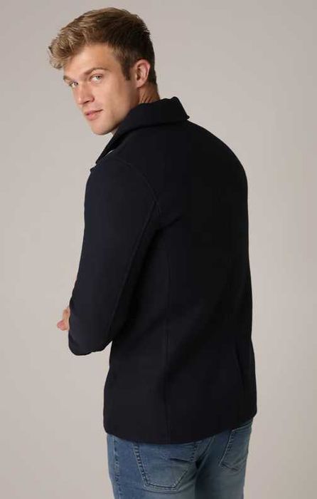 Palton casual jacheta L XL Kenneth Cole lana piept detasabil negru