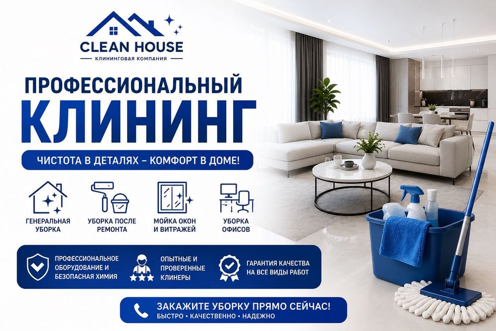 Клининг уборка помещений