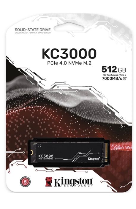 SSD Kingston KC3000 Gen.4, 512GB, NVMe, M.2.
