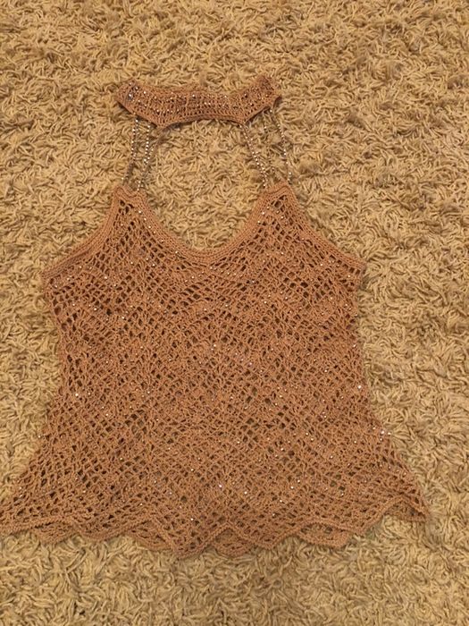 Maieu crosetat cu pietre