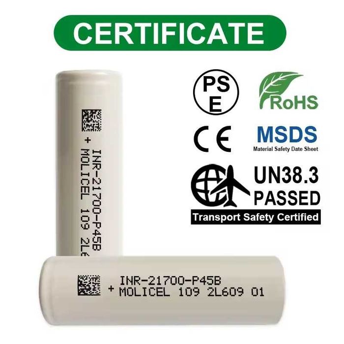 Батерия Molicel P45B  4500mah 45А 21700