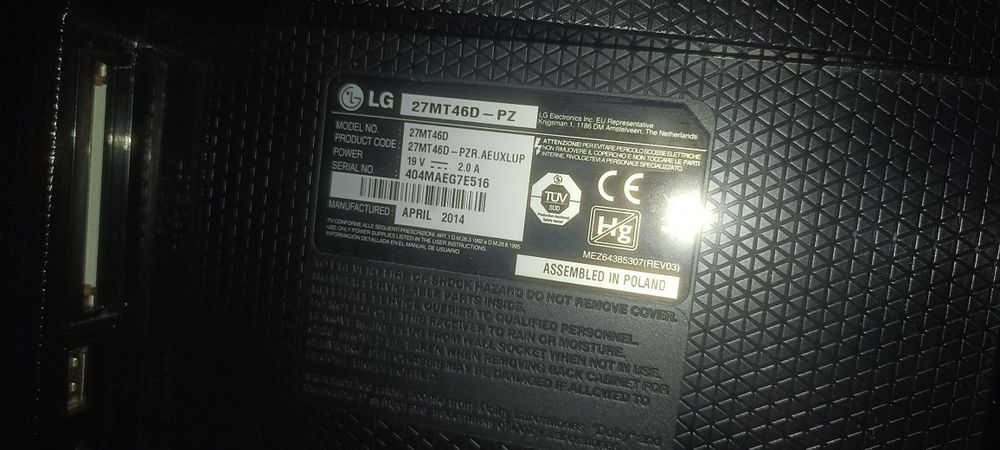 Телевизор/монитор LG 27"