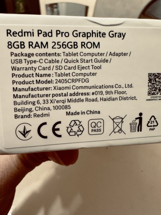 Redmi Pad Pro 256GB, 8GB RAM
